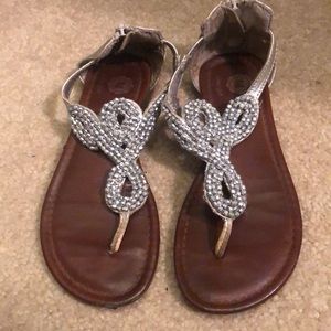 Total Girl Adorable Beaded Sandals.